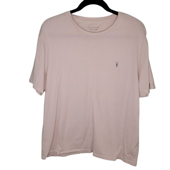 Allsaints Men's Pink Brace ss Crew Neck T-Shirt Size XXL - Picture 1 of 6